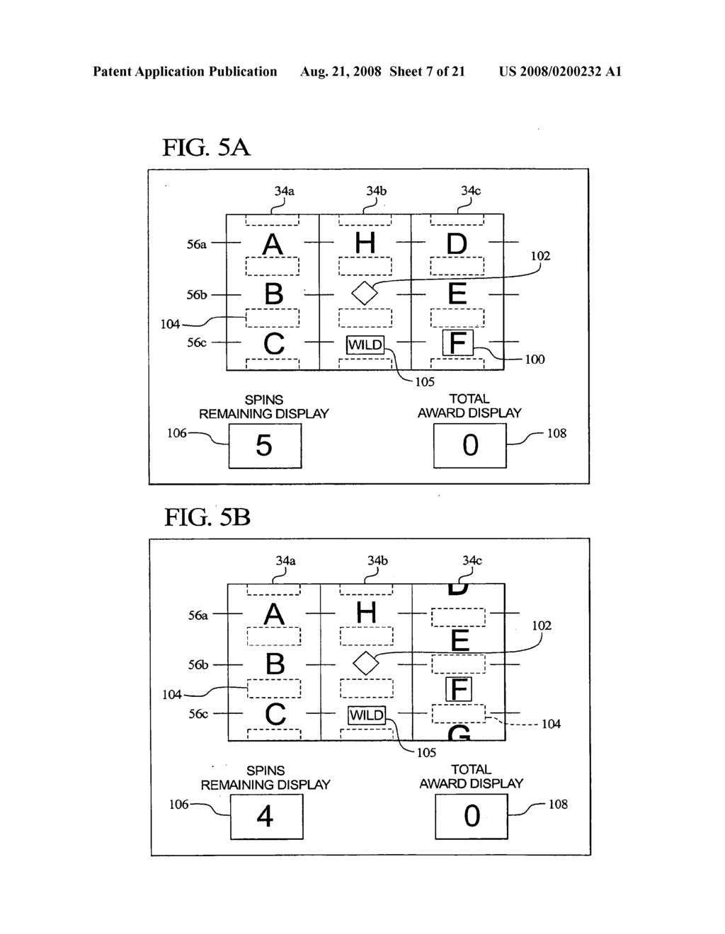 GAMING DEVICE HAVING A FREE SPIN GAME - diagram, schematic, and image 08