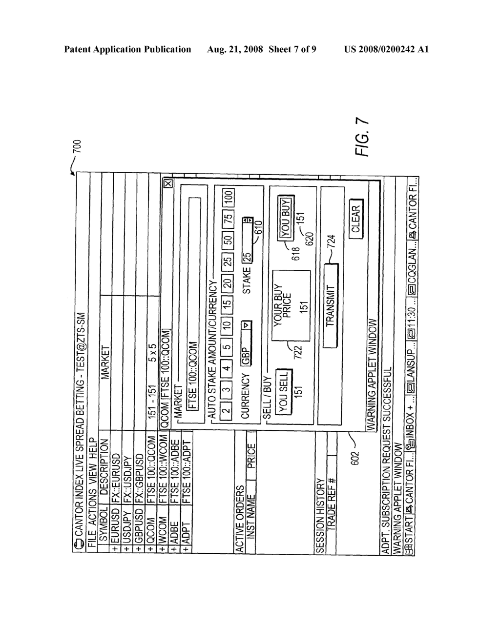 REAL-TIME INTERACTIVE WAGERING ON EVENT OUTCOMES - diagram, schematic, and image 08