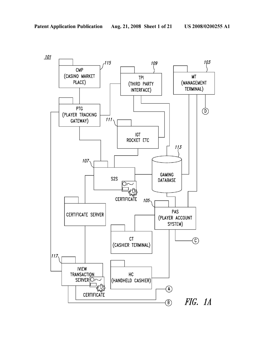 NETWORKED GAMING ENVIRONMENT EMPLOYING DIFFERENT CLASSES OF GAMING MACHINES - diagram, schematic, and image 02