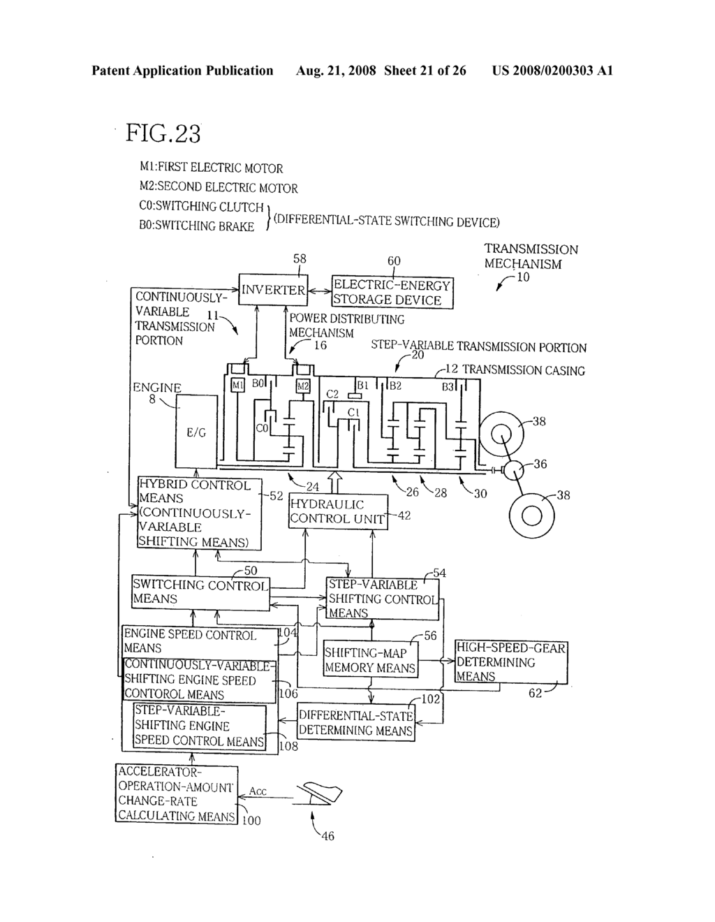 Control device for vehicular drive system - diagram, schematic, and image 22