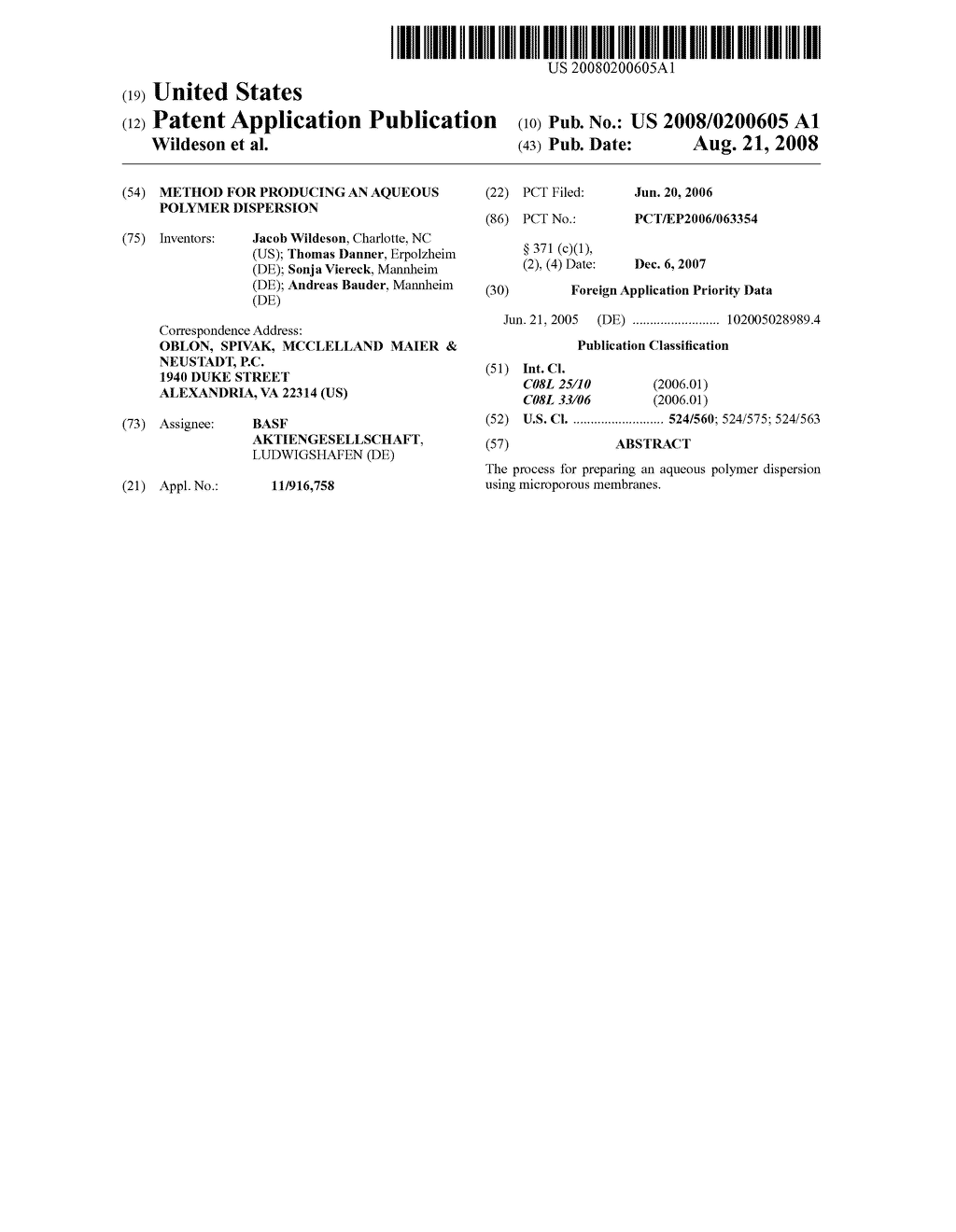 Method For Producing An Aqueous Polymer Dispersion - diagram, schematic, and image 01