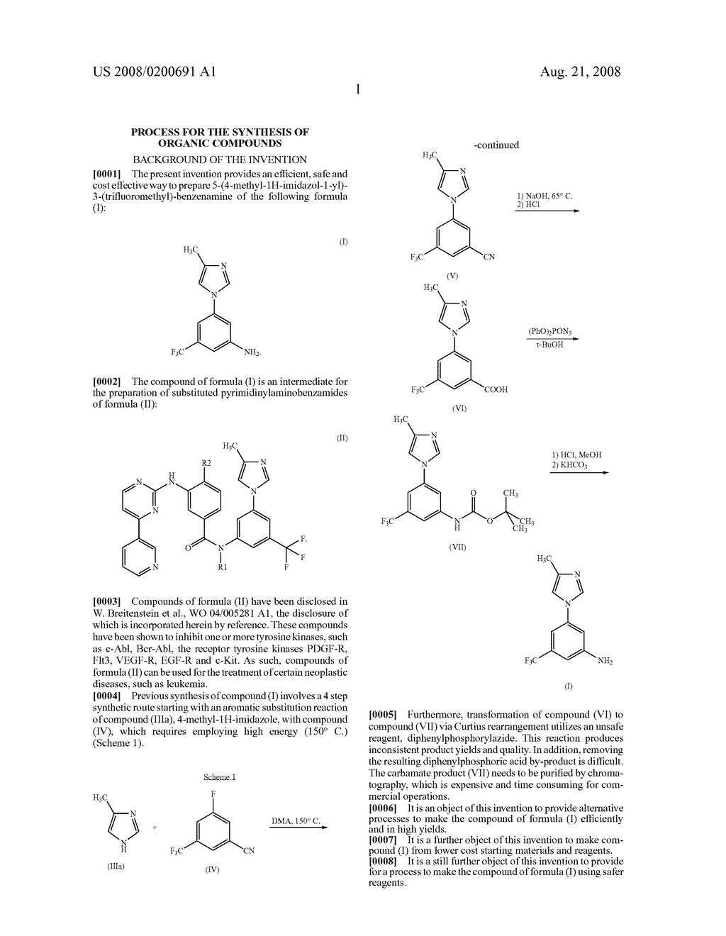 Process For the Synthesis of Organic Compounds - diagram, schematic, and image 02