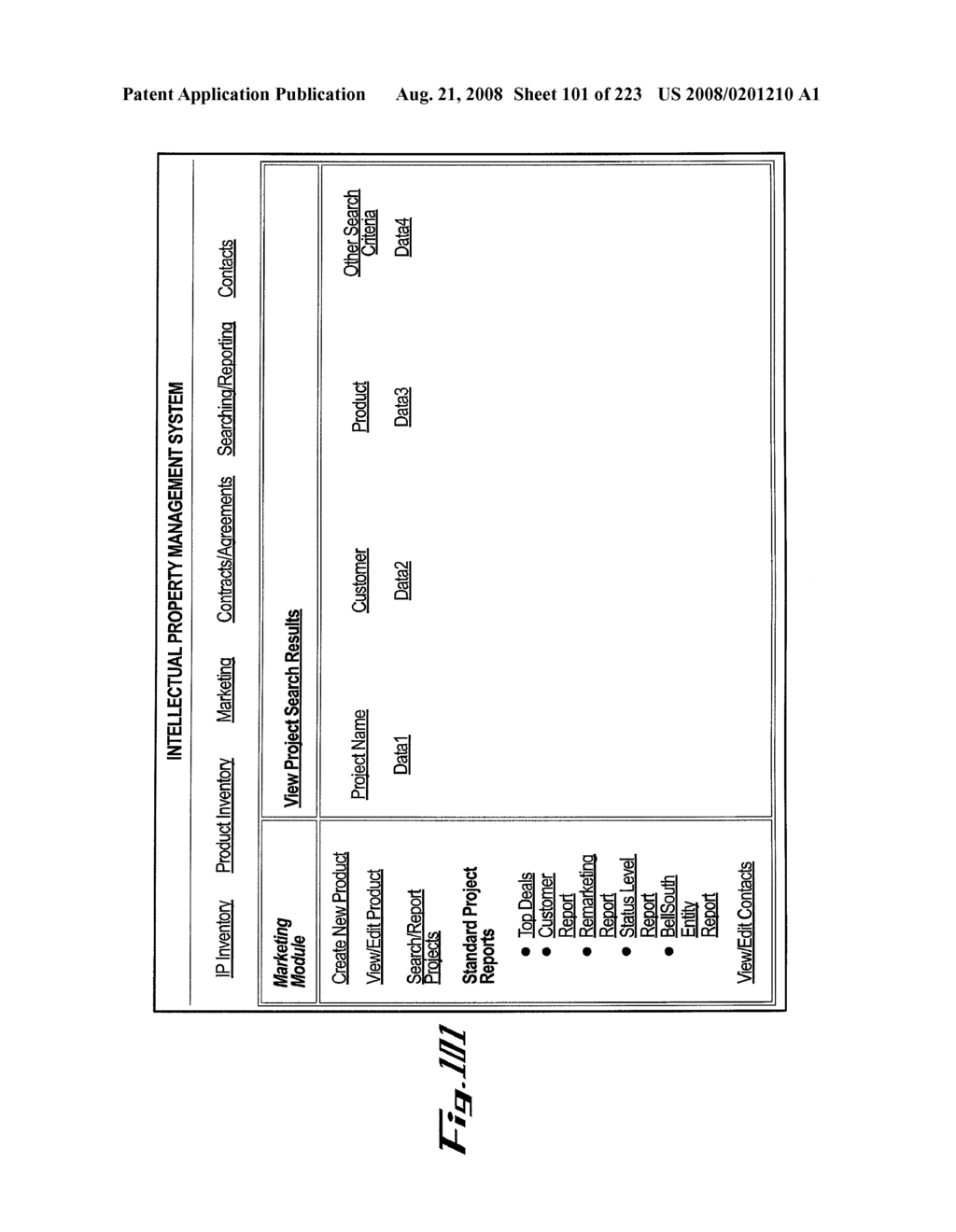 SYSTEM AND METHOD FOR MANAGING INTELLECTUAL PROPERTY - diagram, schematic, and image 102