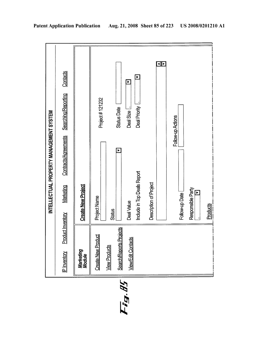 SYSTEM AND METHOD FOR MANAGING INTELLECTUAL PROPERTY - diagram, schematic, and image 86