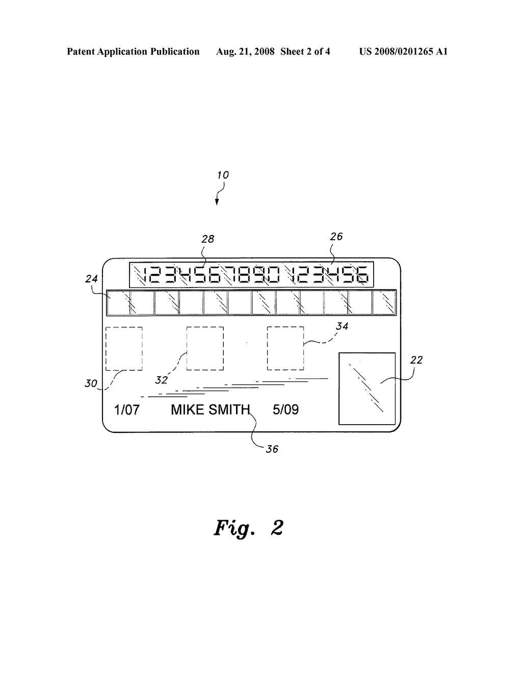 Smart card with random temporary account number generation - diagram, schematic, and image 03