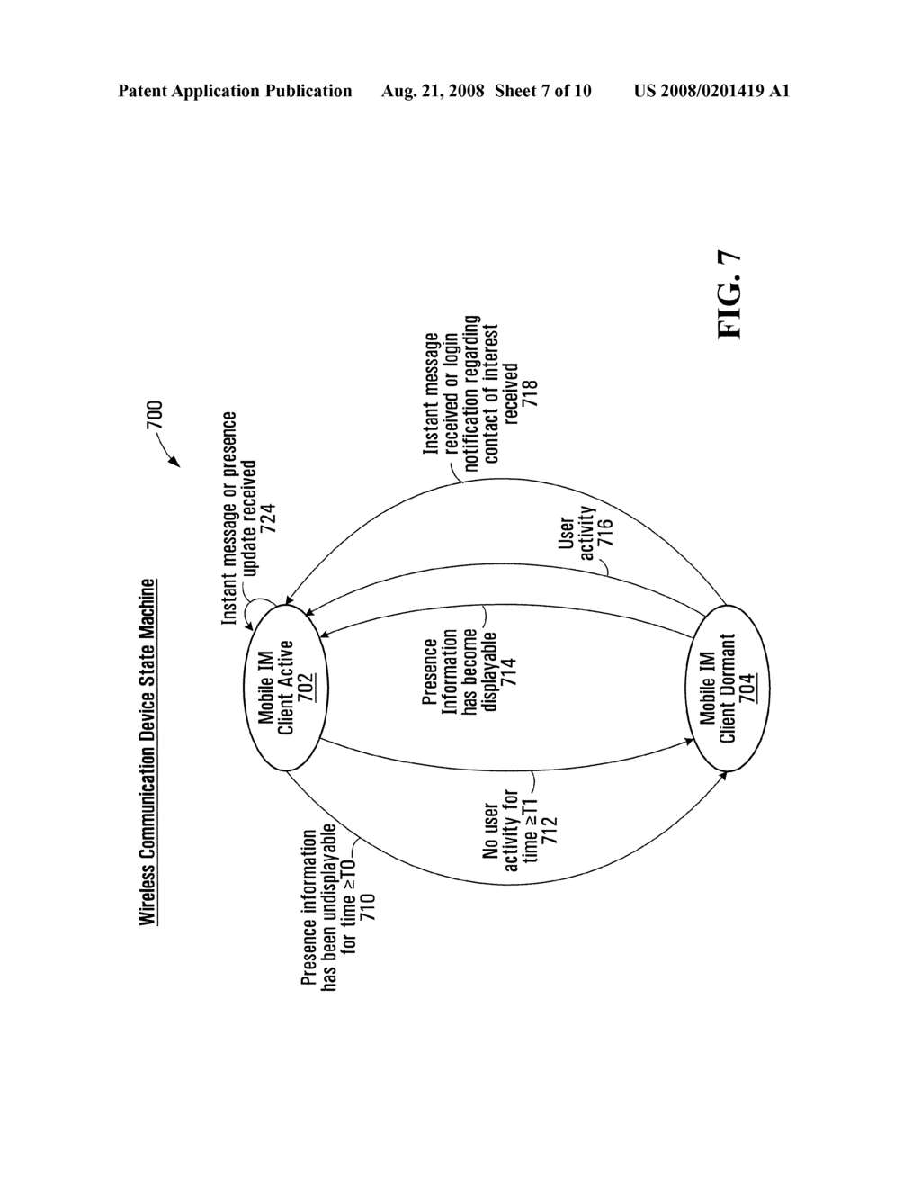 EFFICIENT TRANSMISSION OF PRESENCE UPDATE INFORMATION TO PRESENCE SERVICE CLIENTS - diagram, schematic, and image 08