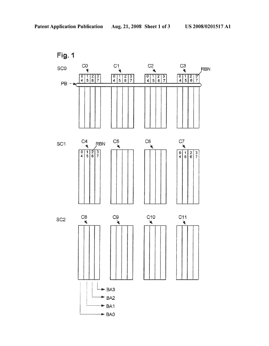 Method for the conversion of Logical Into Real Block Addresses in Flash Memories - diagram, schematic, and image 02