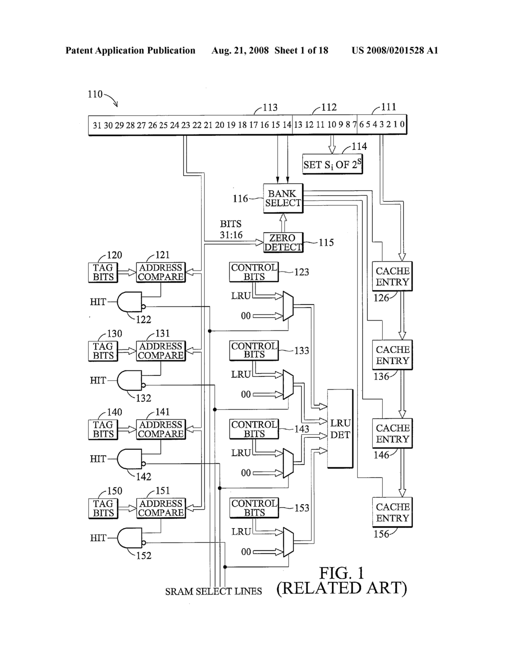 MEMORY ACCESS SYSTEMS FOR CONFIGURING WAYS AS CACHE OR DIRECTLY ADDRESSABLE MEMORY - diagram, schematic, and image 02