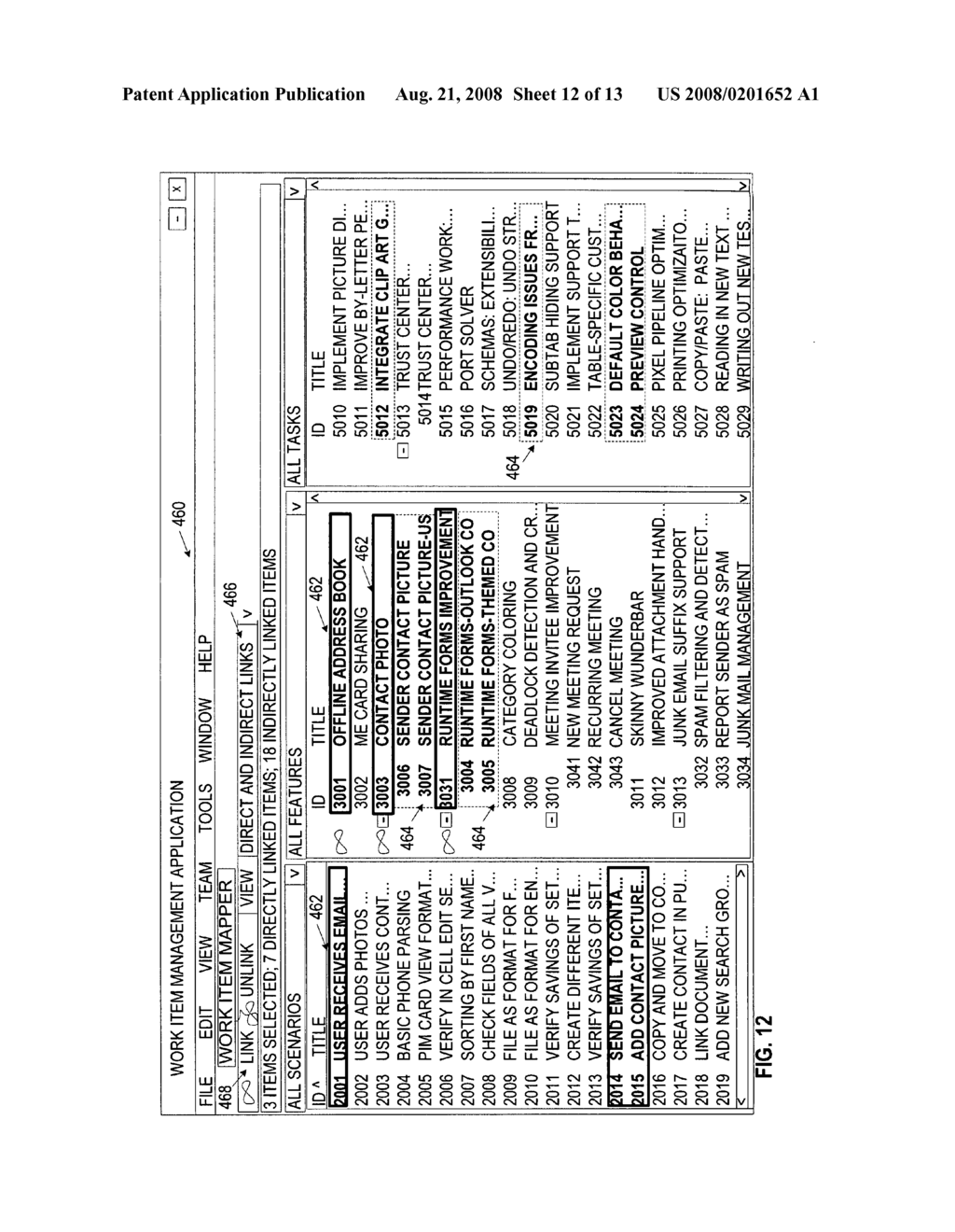 Techniques for viewing and managing work items and their relationships - diagram, schematic, and image 13