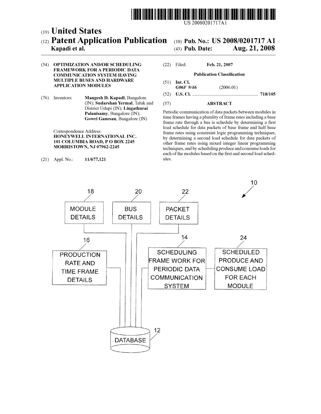 OPTIMIZATION AND/OR SCHEDULING FRAMEWORK FOR A PERIODIC DATA COMMUNICATION SYSTEM HAVING MULTIPLE BUSES AND HARDWARE APPLICATION MODULES - diagram, schematic, and image 01