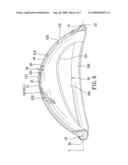 Athletic protective device diagram and image