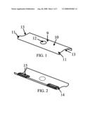 Knife attachment preventing food sticking to knife surface diagram and image