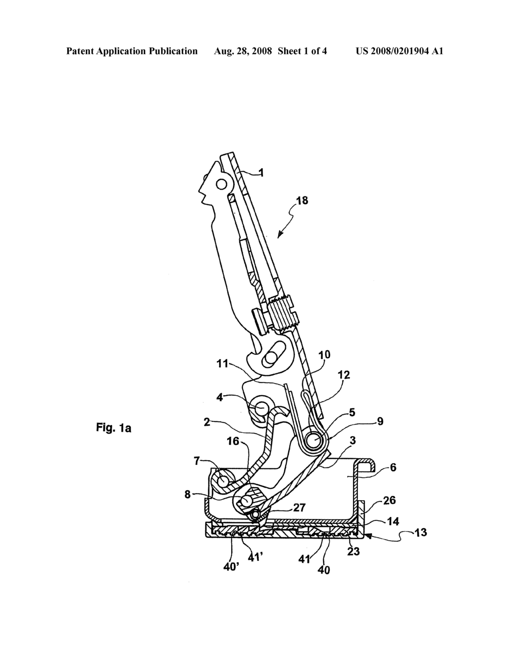 Furniture Hinge - diagram, schematic, and image 02