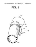 ASSEMBLY FOR ATTACHING A CLAMP TO A HOSE diagram and image