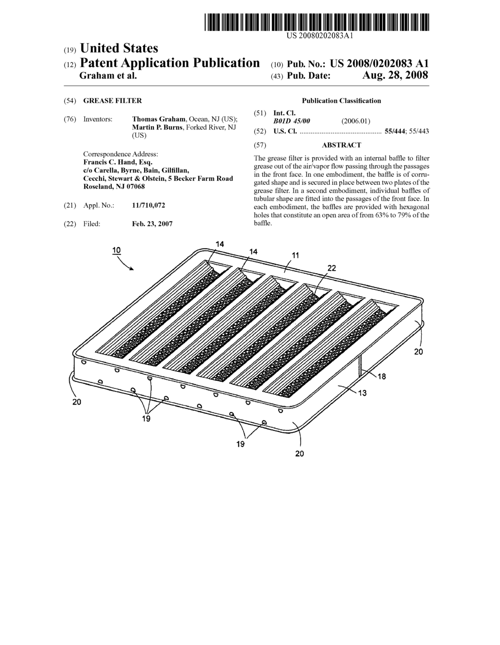 Grease filter - diagram, schematic, and image 01