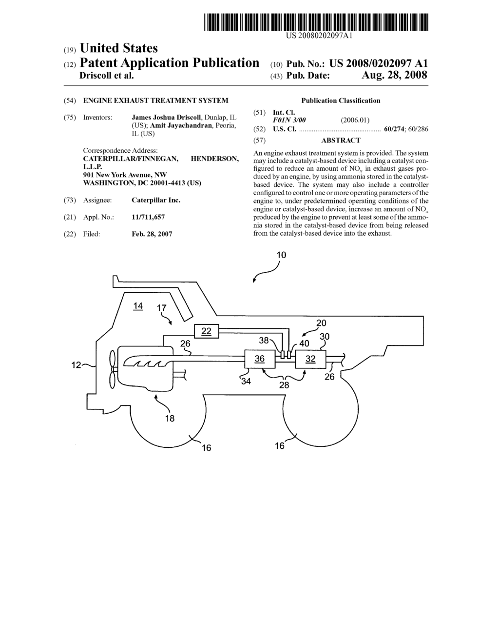 Engine exhaust treatment system - diagram, schematic, and image 01