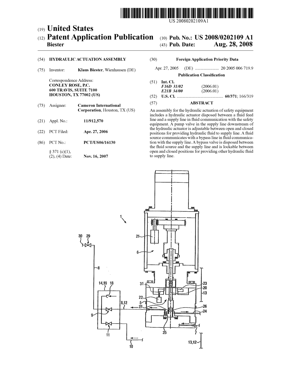 Hydraulic Actuation Assembly - diagram, schematic, and image 01