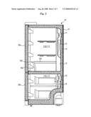 Refrigerator having reinforced receiving device diagram and image