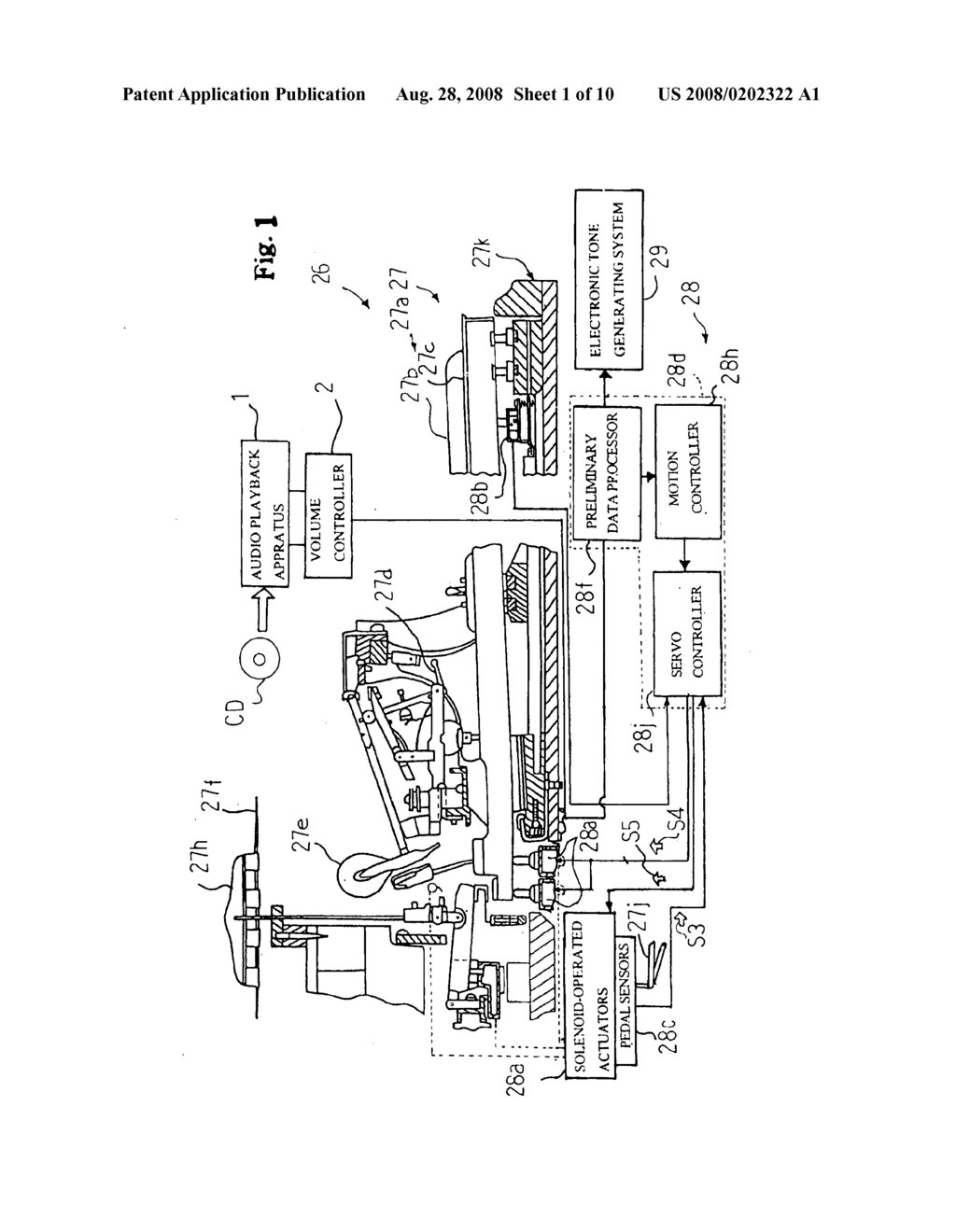 ENSEMBLE SYSTEM, AUDIO PLAYBACK APPARATUS AND VOLUME CONTROLLER FOR THE ENSEMBLE SYSTEM - diagram, schematic, and image 02