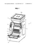 Cooked rice mold apparatus diagram and image