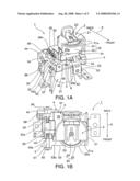 Stamping device and a media processing device diagram and image