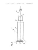 Cartridge for a firearm diagram and image