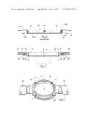 Magnetic fabric retaining device diagram and image