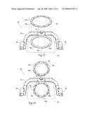 Magnetic fabric retaining device diagram and image