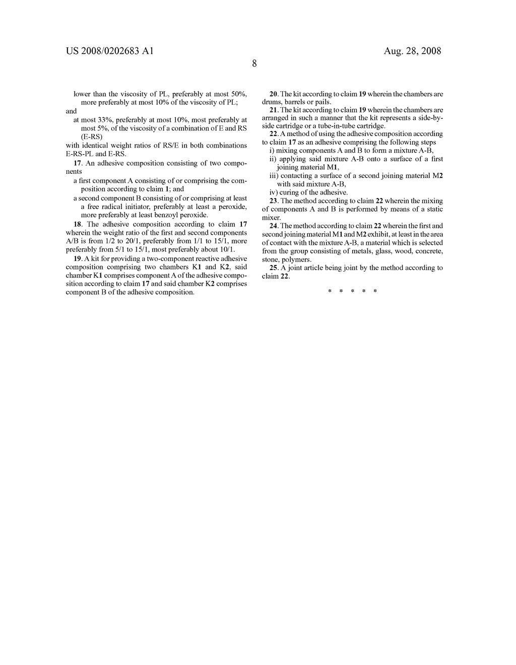 (METH)ACRYLIC ADHESIVE WITH LOW ODOR AND HIGH IMPACT RESISTANCE - diagram, schematic, and image 10