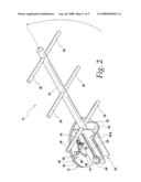 Stowable boat ladder diagram and image