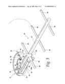 Stowable boat ladder diagram and image