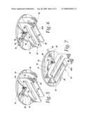 Stowable boat ladder diagram and image