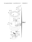 PURIFIER INSERT WITH A TABLET DISPENSER AND INDICATOR diagram and image