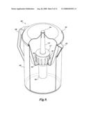 PURIFIER INSERT WITH A TABLET DISPENSER AND INDICATOR diagram and image