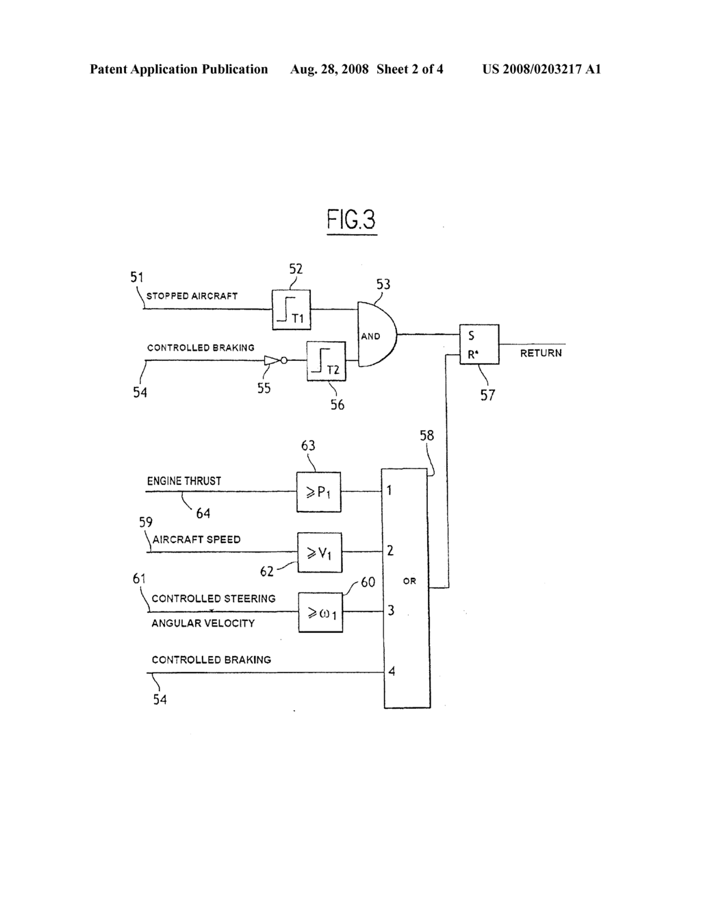 METHOD FOR MANAGING THE WHEEL STEERING CONTROL OF AN AIRCRAFT - diagram, schematic, and image 03