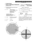 Semiconductor wafer with division guide pattern diagram and image