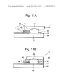 Semiconductor device having stress alleviating portion positioned at outer circumference of chip, wiring substrate, and method for producing the same diagram and image