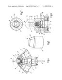 Clutch device for tool holders or for workpiece chucking device diagram and image