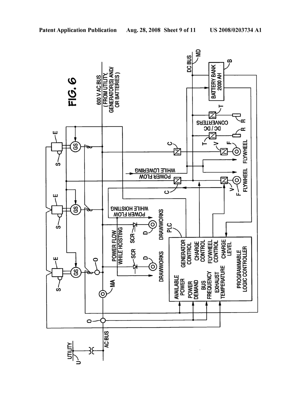 Wellbore rig generator engine power control - diagram, schematic, and image 10