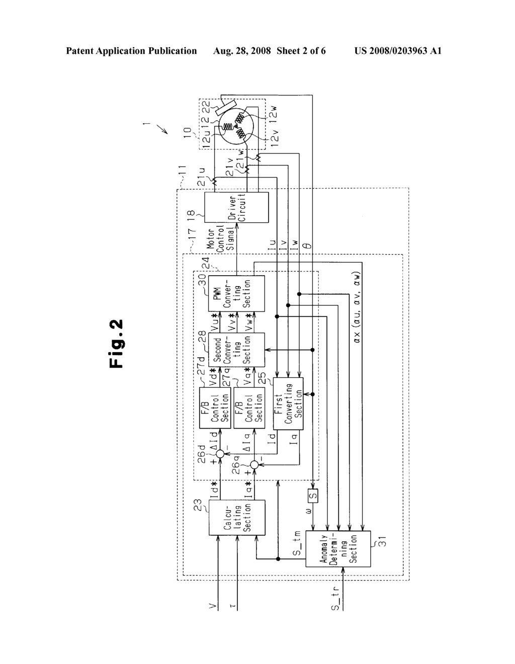 MOTOR CONTROLLER AND ELECTRIC POWER STEERING APPARATUS - diagram, schematic, and image 03