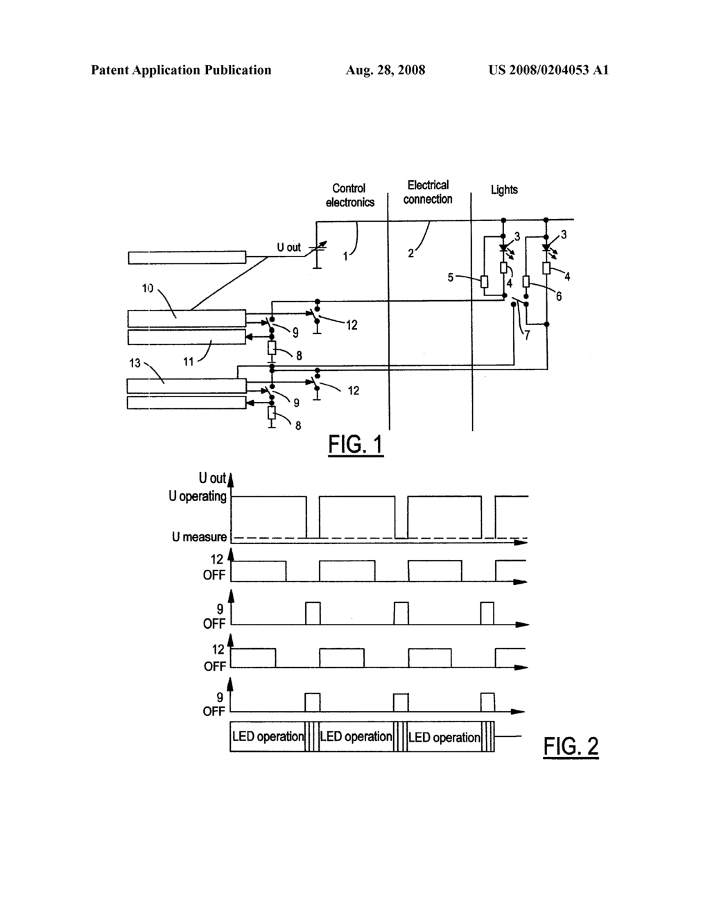 CONTROL CIRCUIT FOR CLOCKED CONTROL OF AT LEAST ONE LIGHT EMITTING DIODE - diagram, schematic, and image 02