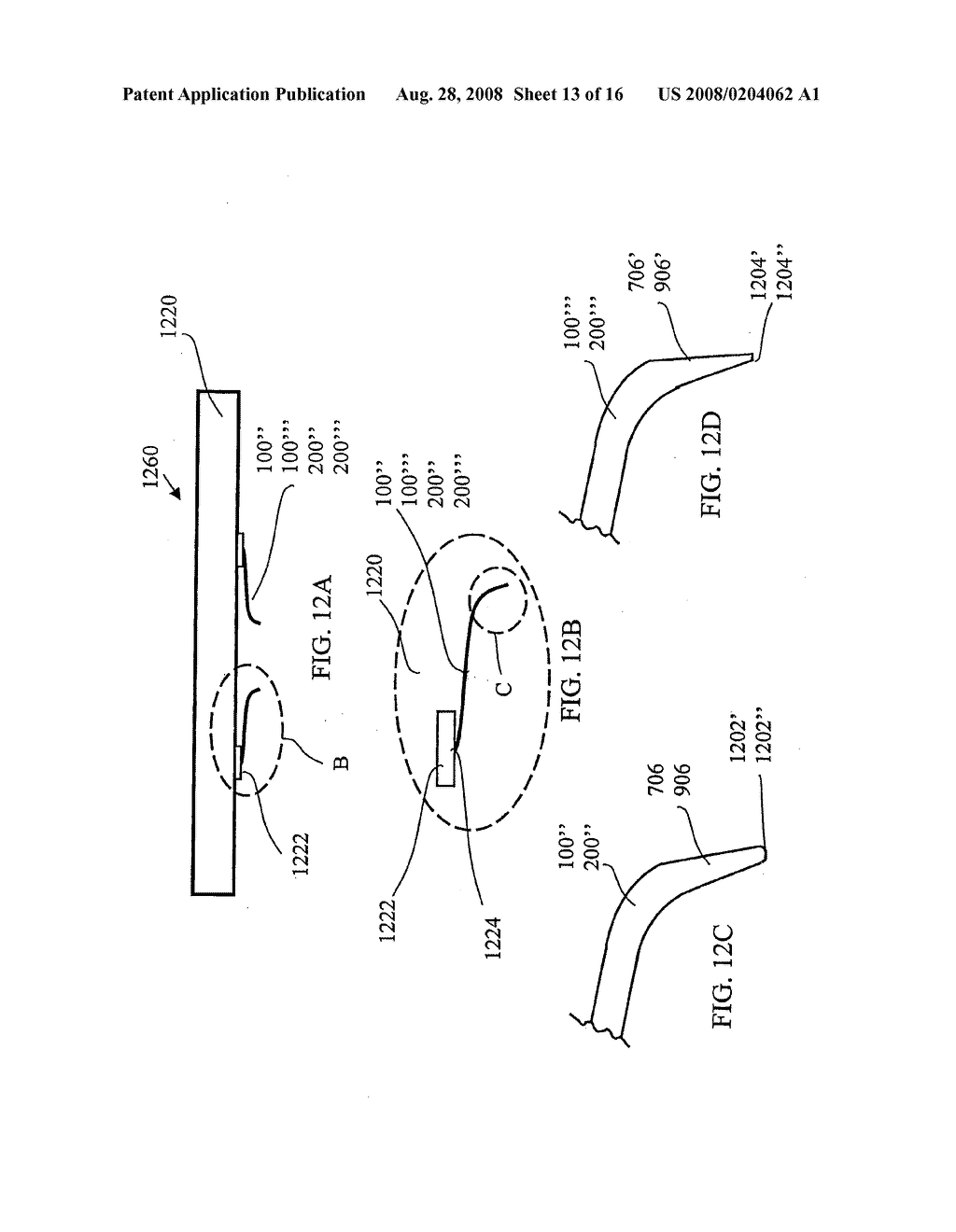 Cantilever probe card - diagram, schematic, and image 14