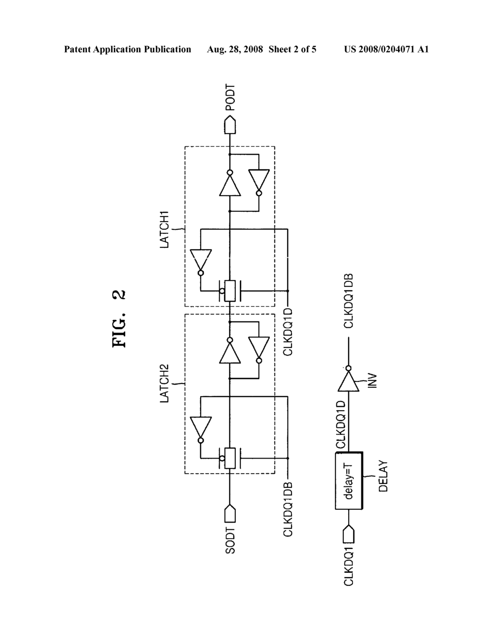 On-die termination circuit, method of controlling the same, and ODT synchronous buffer - diagram, schematic, and image 03