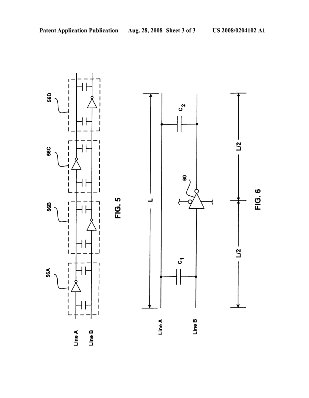 METHOD TO REGULATE PROPAGATION DELAY OF CAPACITIVELY COUPLED PARALLEL LINES - diagram, schematic, and image 04