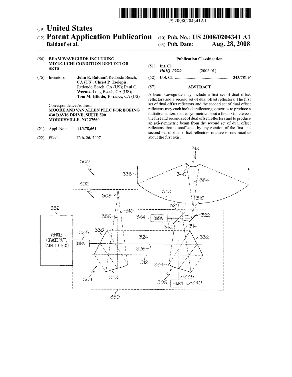 BEAM WAVEGUIDE INCLUDING MIZUGUCHI CONDITION REFLECTOR SETS - diagram, schematic, and image 01