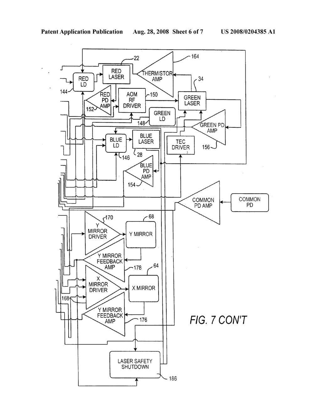 Multiple control data interface between different hosts and controller for an image projection arrangement - diagram, schematic, and image 07