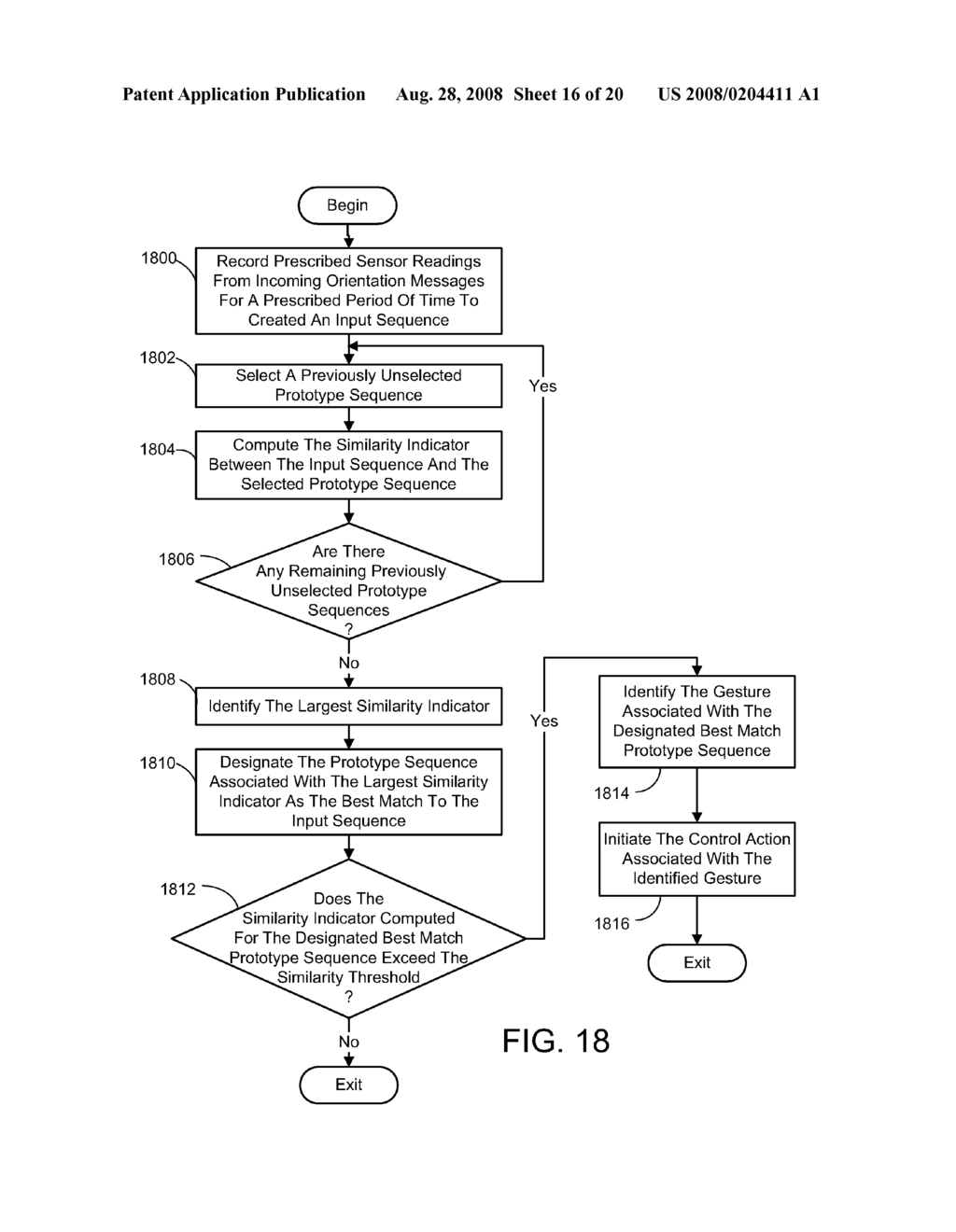 RECOGNIZING A MOVEMENT OF A POINTING DEVICE - diagram, schematic, and image 17