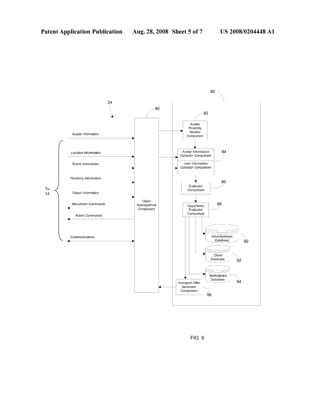 UNSOLICITED ADVERTISEMENTS IN A VIRTUAL UNIVERSE THROUGH AVATAR TRANSPORT OFFERS - diagram, schematic, and image 06