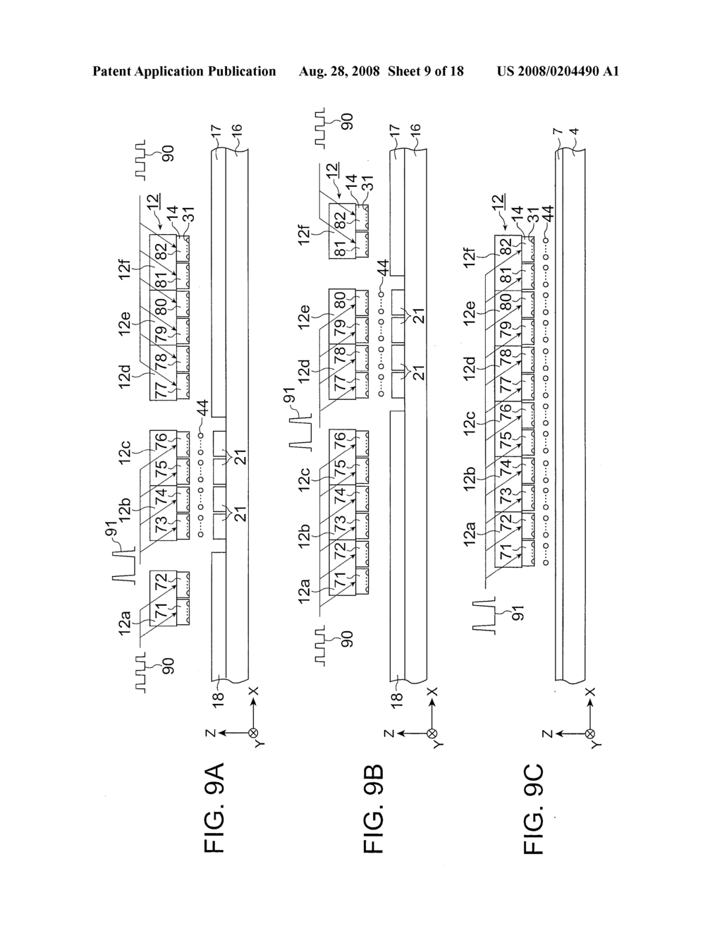 EJECTION RATE MEASUREMENT METHOD, EJECTION RATE ADJUSTMENT METHOD, LIQUID EJECTION METHOD, METHOD OF MANUFACTURING COLOR FILTER, METHOD OF MANUFACTURING LIQUID CRYSTAL DISPLAY DEVICE, AND METHOD OF MANUFACTURING ELECTRO-OPTIC DEVICE - diagram, schematic, and image 10