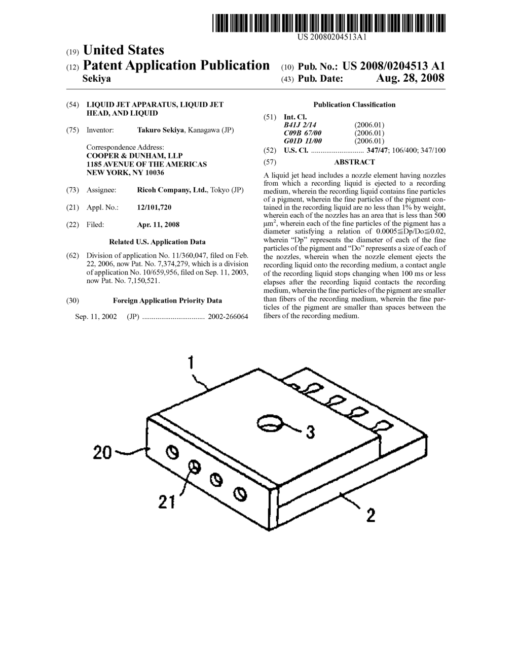 LIQUID JET APPARATUS, LIQUID JET HEAD, AND LIQUID - diagram, schematic, and image 01